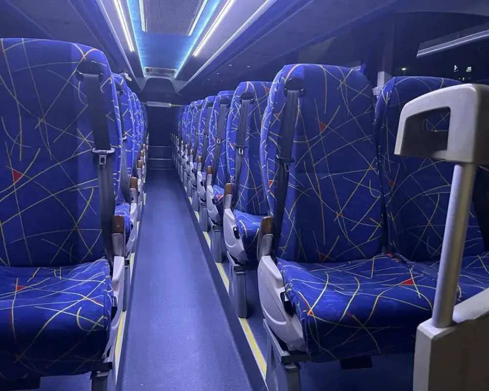 33 and 35 seat bus rental dubai and sharjah .. interior picture