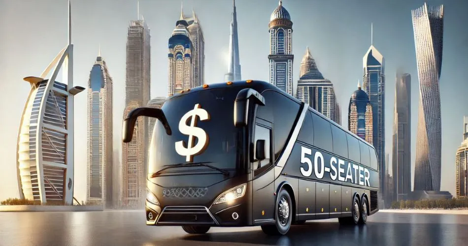 50 seater bus rental rates Dubai