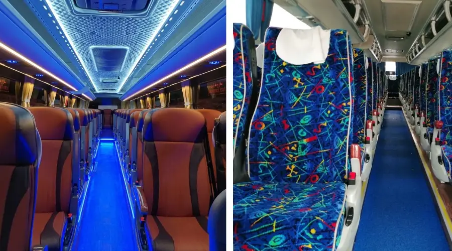 40 and 45 seater buses interior pics