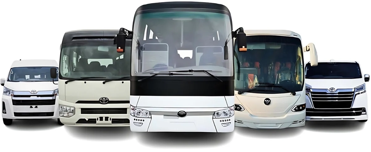 Our Buses, Van, Minivan RENTAL IN DUBAI Fleet List